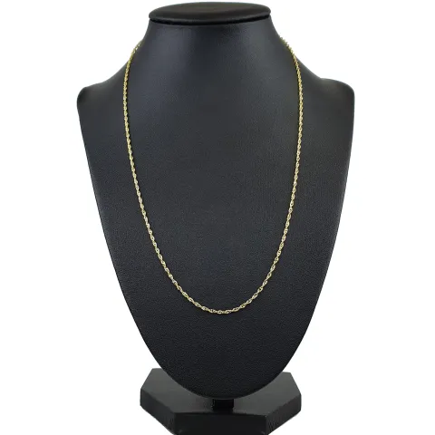 Singapurkette diamantiert aus hochwertigem 585 / 14k Gold in ca. 50cm, 1,7mm
