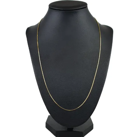 Funkelnde Venezianerkette aus hochwertigem 585 / 14k Gold in ca. 50cm, 1mm