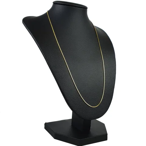 Kurze, hübsche Venezianerkette aus edlem 585 / 14k Gold in ca. 45cm, 1mm