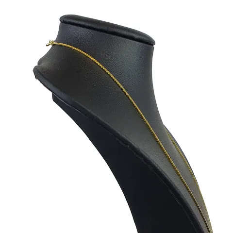 Kurze, hübsche Venezianerkette aus edlem 585 / 14k Gold in ca. 45cm, 1mm