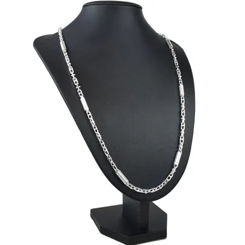 Italienische Greco - 925er Sterling - Silber - Stäbchen - Ankerkette, ca. 70cm, 5mm, (ca. 48g)