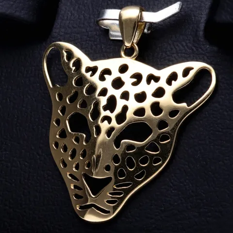 Panther - Anhänger aus hochwertigem 585 / 14K Gelbgold