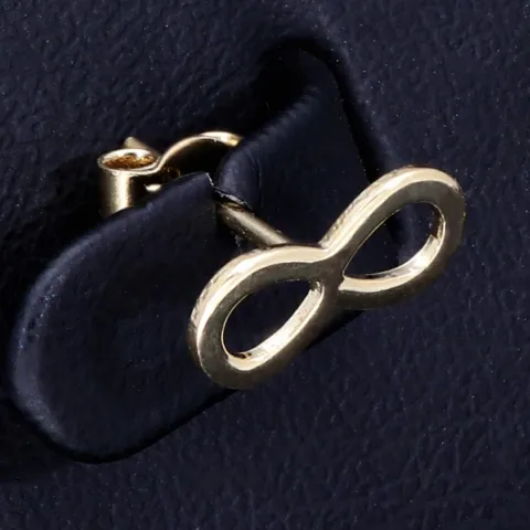 Unendlichkeit - Infinity- Symbol -Ohrstecker in edlem 585 / 14K Gold