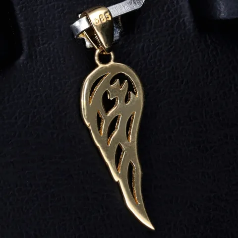 Flügel aus Gold - Engelsflügel - Anhänger aus Gelbgold 14k (585)