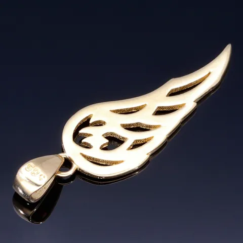 Flügel aus Gold - Engelsflügel - Anhänger aus Gelbgold 14k (585)
