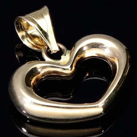 Charmanter Herz-Anhänger aus hochwertigem 585 / 14K Gold