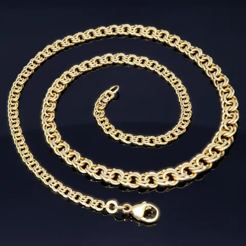 Exquisites Collier für Damen in modernem Design in hochwertigem 585 (14k) Gold ca. 45 cm Länge