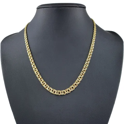 Exquisites Collier für Damen in modernem Design in hochwertigem 585 (14k) Gold ca. 45 cm Länge