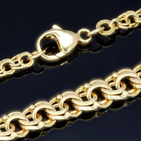 Exquisites Collier für Damen in modernem Design in hochwertigem 585 (14k) Gold ca. 45 cm Länge