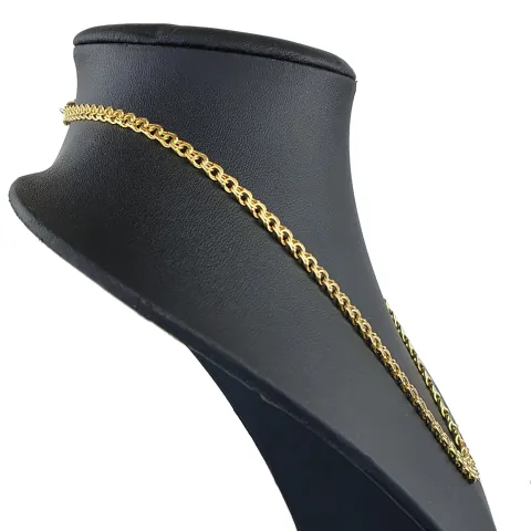 Exquisites Collier für Damen in modernem Design in hochwertigem 585 (14k) Gold ca. 45 cm Länge