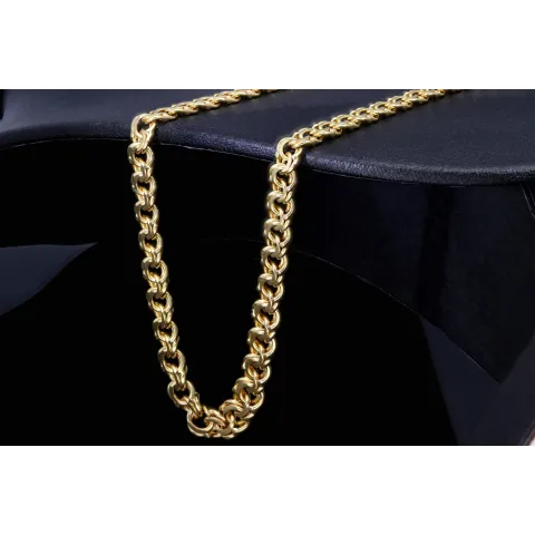 Exquisites Collier für Damen in modernem Design in hochwertigem 585 (14k) Gold ca. 45 cm Länge