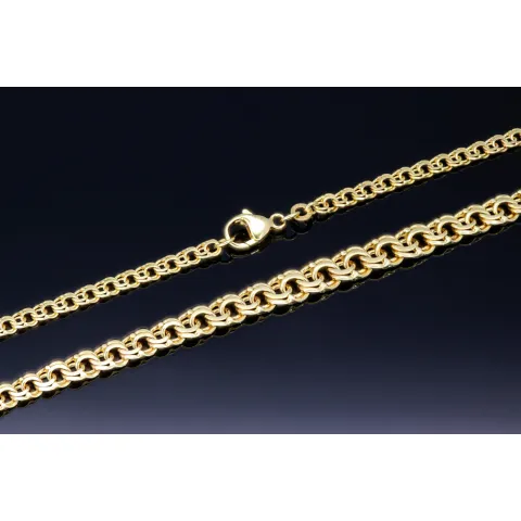 Exquisites Collier für Damen in modernem Design in hochwertigem 585 (14k) Gold ca. 45 cm Länge