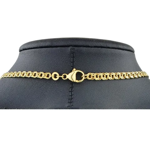 Exquisites Collier für Damen in modernem Design in hochwertigem 585 (14k) Gold ca. 45 cm Länge