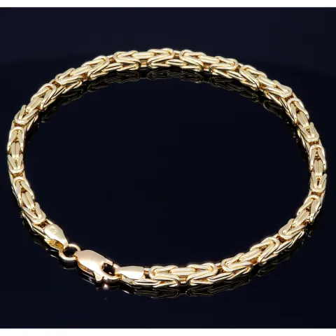 Prunkvolles Königsarmband in 585 14k Gold (ca. 3,5mm, 22cm)
