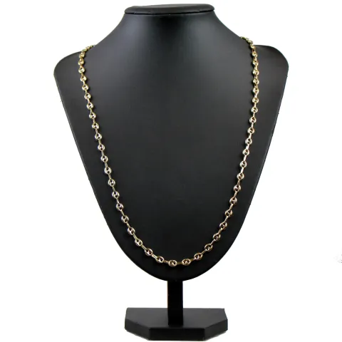Bohnenkette aus 585er (14 Karat) Gelbgold (ca. 65 cm; 6 mm, 20g)