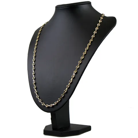 Bohnenkette aus 585er (14 Karat) Gelbgold (ca. 65 cm; 6 mm, 20g)