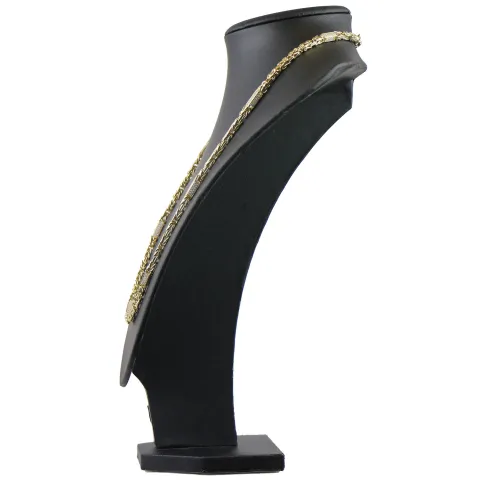 Bling-Bling-Königskette mit Zirkoniabesatz aus 585er Gelbgold (14k)- 61cm lang, 4,5 mm breit, 32g