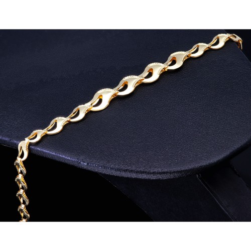 Elegantes Armband für Damen in stilvollem Design aus 585er 14k Gold, ca.  19cm lang