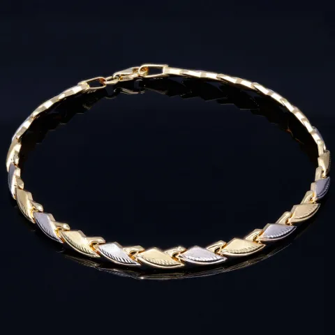 Stilvolles, filigran verziertes Armband aus 585 14K Gold in (ca. 19-20 cm Länge)