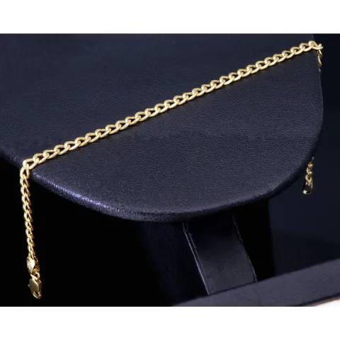 Sehr schönes Panzerarmband aus wertvollem 585er 14k Gold, ca. 2,5 mm breit, 19cm lang