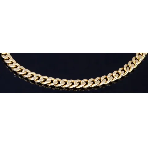 Massives Panzerarmband in edlem 585 14k Gold in 4mm Stärke, ca. 20cm Länge, (ca. 10,7g)
