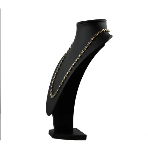 Bohnenkette aus 585er (14 Karat) Gelbgold (ca. 56 cm; 17,5g)