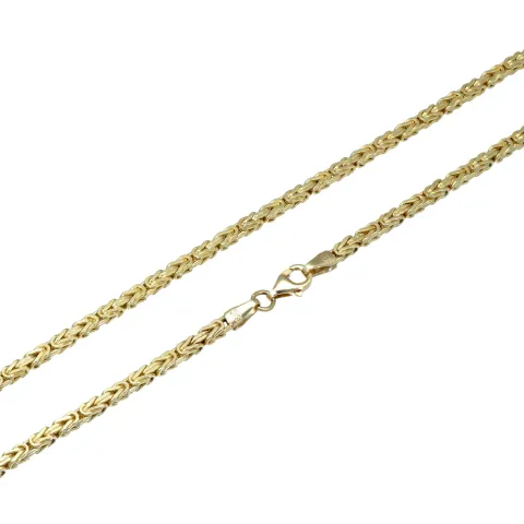 Königskette aus glänzendem 14k (585) Gold in ca. 70 cm Länge (Breite: ca. 2mm)