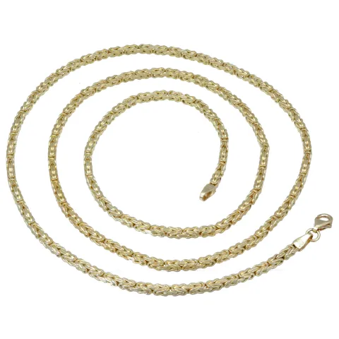 Königskette aus glänzendem 14k (585) Gold in ca. 70 cm Länge (Breite: ca. 2mm)