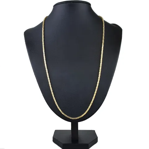 Königskette aus glänzendem 14k (585) Gold in ca. 70 cm Länge (Breite: ca. 2mm)