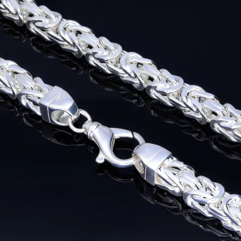 Mega 8mm breite Königskette aus 925 Sterling - Silber (ca. 70cm Länge, ca. 250g)