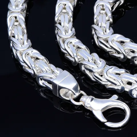 Mega 8mm breite Königskette aus 925 Sterling - Silber (ca. 70cm Länge, ca. 250g)
