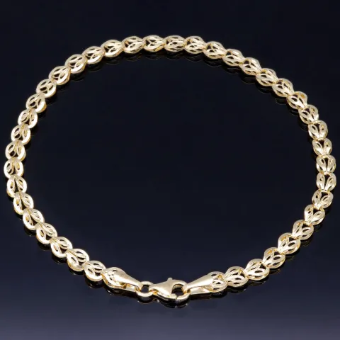 Exquisites Armband in edlem Design aus hochwertigem 14K 585 Gold (Gelbgold) ca. 20 cm Länge