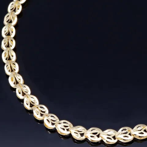 Exquisites Armband in edlem Design aus hochwertigem 14K 585 Gold (Gelbgold) ca. 20 cm Länge