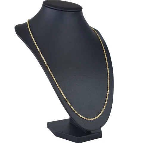 Funkelnde Kordelkette in ca. 60 cm Länge aus hochwertigem 585er Gold 14k ca. 2mm Breite