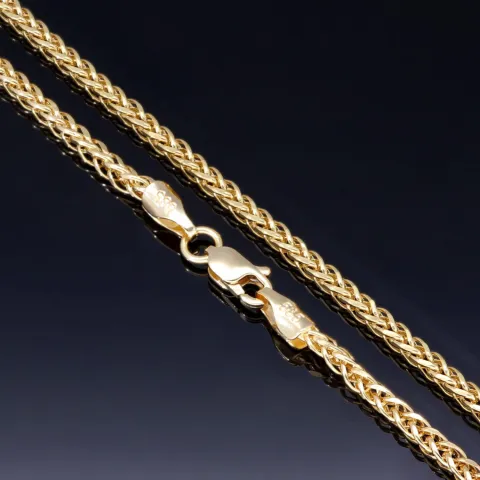 Funkelndes Goldarmband / Fuchsschwanzarmband in stilvollem Design aus hochwertigem 14K 585 Gold (Gelbgold) ca. 20 cm Länge