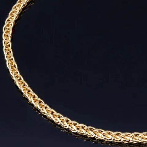 Funkelndes Goldarmband / Fuchsschwanzarmband in stilvollem Design aus hochwertigem 14K 585 Gold (Gelbgold) ca. 20 cm Länge