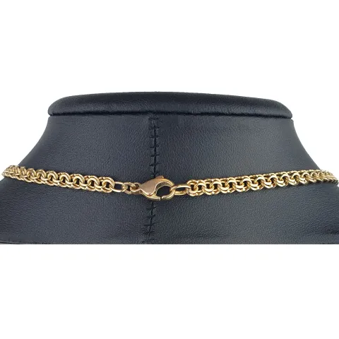 Garibaldi Collier / Goldkette für Damen in stilvollem Design in hochwertigem 333 (8k) Gelbgold in ca. 47-48 cm Länge