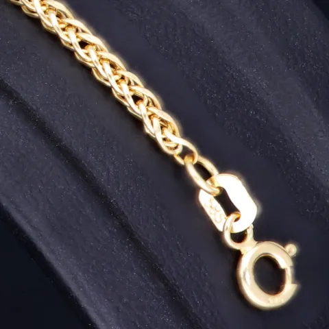 Exquisites Goldarmband / Fuchsschwanzarmband in filigranem Design aus hochwertigem 14K 585 Gold (Gelbgold) ca. 20 cm Länge