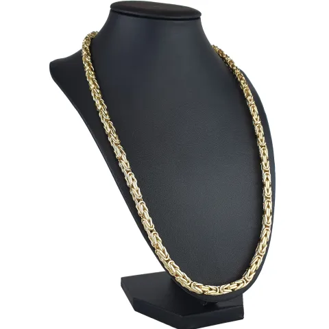 Exklusive Königskette aus 585er Gelbgold (14k)- ca. 70cm lang, 5mm breit