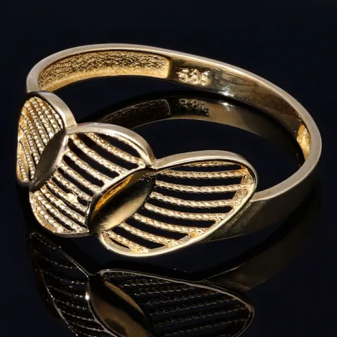 Exklusiver Ring in modernem Design aus hochwertigem 585 14K Gold Ringgröße ca. 57
