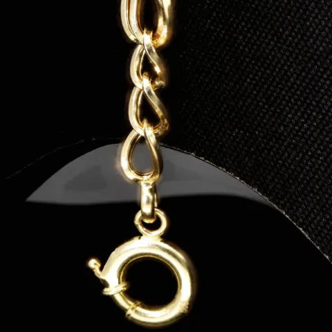 Bicolor Gold-Armband für Damen aus hochwertigem 14K 585 Gelbgold und Weißgold in elegantem Design (ca. 19-20 cm Länge)