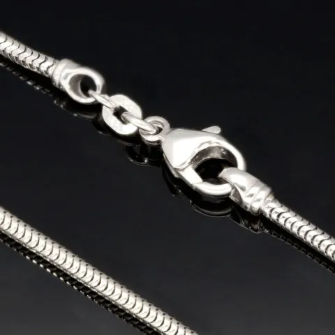 Edle Schlangenkette für Damen aus massivem 585er (14k) Weißgold in 50 cm ca. 4,7g