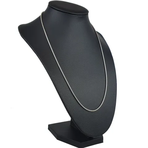 Edle Schlangenkette für Damen aus massivem 585er (14k) Weißgold in 50 cm ca. 4,7g