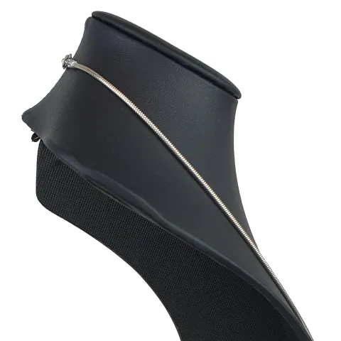 Edle Schlangenkette für Damen aus massivem 585er (14k) Weißgold in 50 cm ca. 4,7g