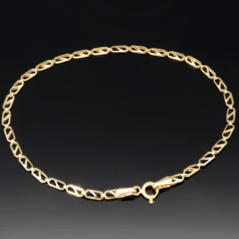 Edles Gold-Armband aus 585er 14k Gelbgold in ca. 19cm Länge und 2,5mm Breite