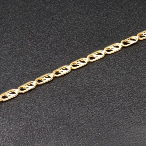 Edles Gold-Armband aus 585er 14k Gelbgold in ca. 19cm Länge und 2,5mm Breite