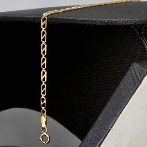 Edles Gold-Armband aus 585er 14k Gelbgold in ca. 19cm Länge und 2,5mm Breite
