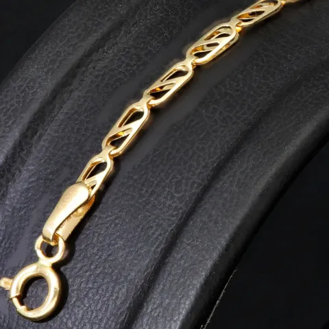 Edles Gold-Armband aus 585er 14k Gelbgold in ca. 19cm Länge und 2,5mm Breite