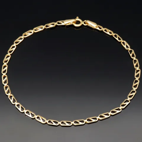 Edles Gold-Armband aus 585er 14k Gelbgold in ca. 19cm Länge und 2,5mm Breite