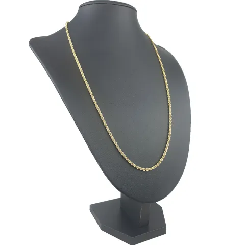 Edle Kordelkette in ca. 60 cm Länge aus hochwertigem 585er Gold 14k ca. 2,5 mm Breite